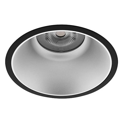 [W4L003910] LYON 4 R 40W 5000Lm 3000K 60° IP44 NOIR MAT - ARGENT