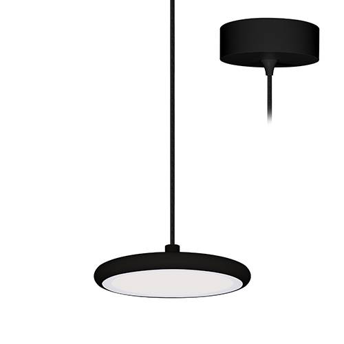 [W4L003985] HELLO 1 P 11W 1300Lm 3000K 110° DIM Noir mat