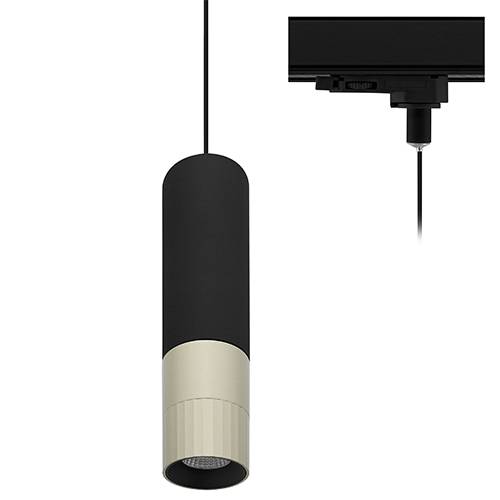 [W4L004062] AUREA 3 TP 6W 715Lm 38° DIM Noir mat - Champagne