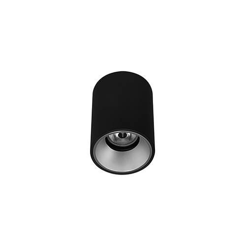 [W4L004088] HAPPY 1 7W 3000K 600Lm 40° DIM NOIR MAT - ARGENT