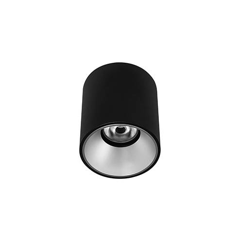 [W4L004096] HAPPY 2 13W 3000K 1155Lm 40° DIM Noir mat - Argent