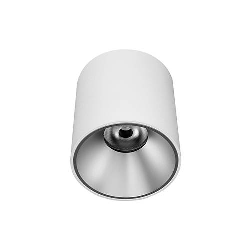 [W4L004109] HAPPY 3 18W 3000K 1570Lm 40° DIM Blanc mat - Argent