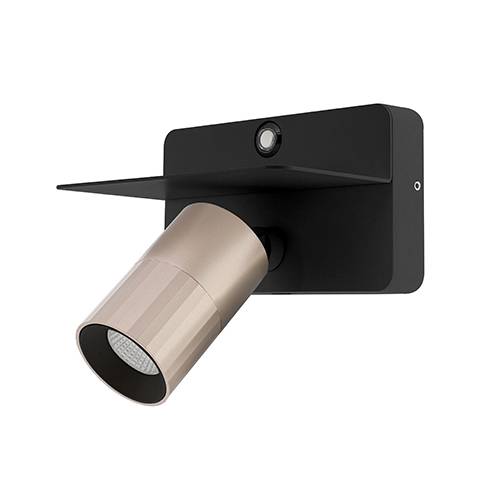 [W4L004160] AUREA 3 W 7W 625Lm 38° DIM Noir mat - Or rose