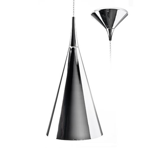 [W4L004789] PYRA 200 E27 MAX40W LED/CLA/ECO CHROME