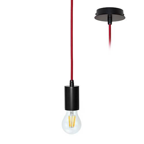 [W4L004829] JANY 2 E27 MAX40W LED/CLA/ECO NOIR MAT