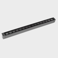 [W4L179288] Lineal lighting system IP65 Cube Linear Surface 1000mm LED 47.2W RGBW (4000k) DMX RDM Urban grey 3136lm