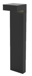 Potelet extérieur ractangulaire led intégré noir H : 600MM