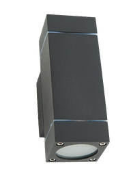 Applique murale extérieur 2x GU10 (Excl. GU10 LED) NOIR