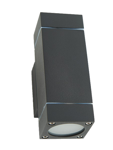 [L4Y0359B] Applique murale extérieur 2x GU10 (enkel Osram LED) NOIR