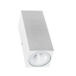 Applique murale extérieur incl AC LEDmodule 2x4W IP54 BLANC