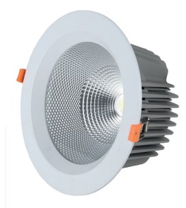 [L4Y0613-28W] DOWNLIGHT Ø230mm 28W 3000K CRI>80 80° excl LIFUDdriver 700mA BLANC
