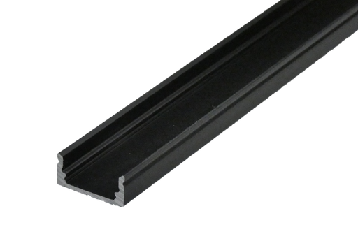 [L4Y1225B] LEDstrip aluminium noir apparent profil bas excl Plexi