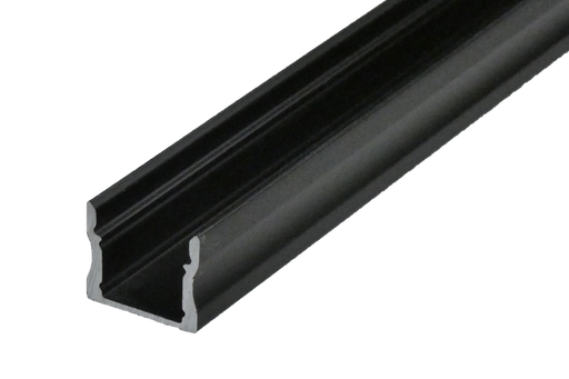[L4Y1226B] LEDstrip aluminium noir apparent profil haut excl Plexi