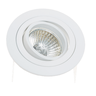 [L4Y0006] Spot encastré rond GU10 orientable à lamelles ALU