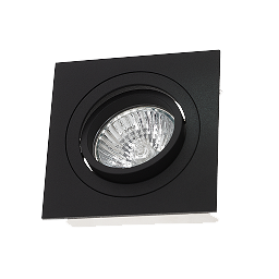 [L4Y0010B] Spot encastré carré GU10 orientable à lamelles NOIR