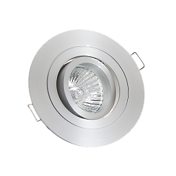 [L4Y0111] Spot Encastré rond GU10/GU5,3 orientable a ressorts ALU