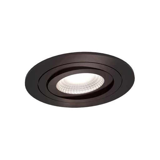 [L4Y0406B] Spot encastré rond GU10 orientable a ressorts NOIR
