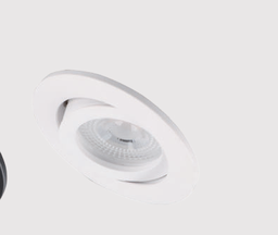 Spot Encastré rond GU10 orientable à lamelles - découpe 70mm ALU