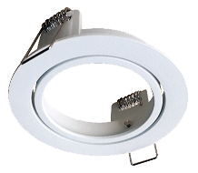 [L4Y1247W] Armature orientable rond Spot Encastré pour module LED, excl Beam LED module (1268/1270) BLANC