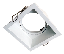 [L4Y1249W] Armature carrée Spot Encastré pour module LED, excl Beam LED module (1268/1270) BLANC