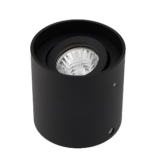 [L4Y0344B] Plafonnier apparent rond GU10 NOIR