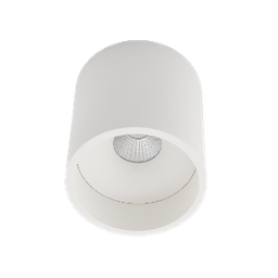 Plafonnier apparent rond 9W 36° 3000K IP20 - completement BLANC
