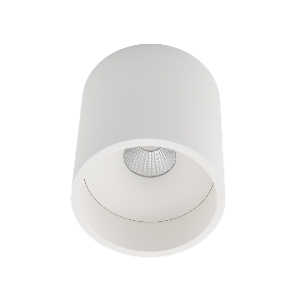 [L4Y055W] Plafonnier apparent rond 9W 36° 3000K IP20 - completement BLANC