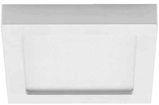 [L4Y0726W] Plafonnier carré 227x227mm blanc led 24W 2565lm 3000k/4000k/6500k DIM