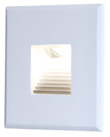 [L4YR6010W] Encastré murale carré 3W LED 3000K incl 700mA driver IP20 BLANC