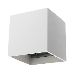 [L4YW1010W] Applique apprente carré G9 100x100mm BLANC