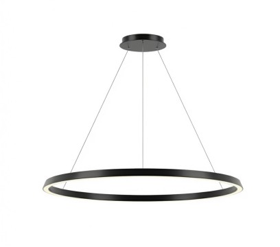 [W4L197256] Pendant Circular Downward ø1200 Surface LED 60W 3000K ON-OFF Black 4632lm