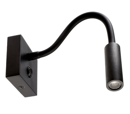 [W4L008341] Surfacemountedwalllamp,BraheI,warmwhite,constantvoltage,100-240VAC/50-60Hz,3,30W,aluminum,TrafficblackRAL9017,EEC:G,IP20