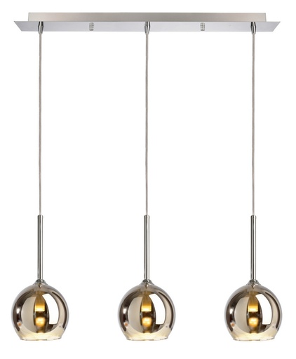 [W4L008376] Pendantlamp,Bunda,constantvoltage,220-240VAC/50-60Hz,numberofbases:1,G9,3xmax.28,00W,glass,clear/transparent,IP20