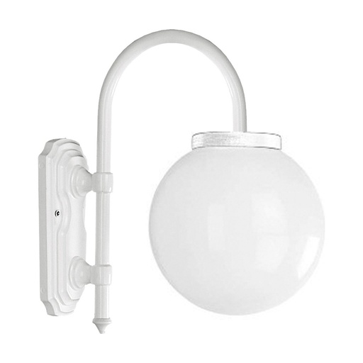 [W4L209245] Applique classique BOOM IP44 E27 42W Blanc