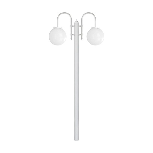 [W4L209249] Pôle classique à 2 bras BOOM IP44 E27 2x42W 1915mm Blanc