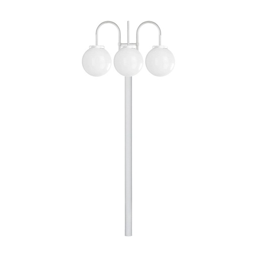 [W4L209251] Pôle classique 3 bras BOOM IP44 E27 3x42W 1915mm Blanc