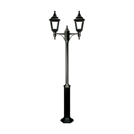 [W4L209273] Pôle classique à 2 bras CLIC-CLAC 4 IP44 E27 2x42W 2100mm Noir