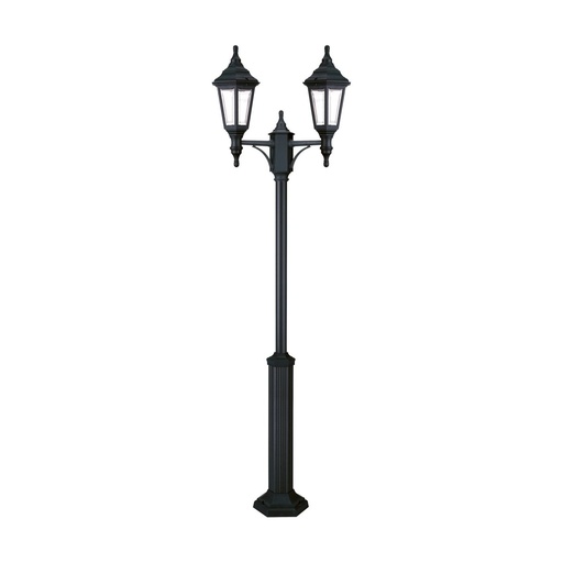 [W4L209291] Pôle classique à 2 bras CLIC-CLAC 6 IP44 E27 2x42W 2040mm Noir