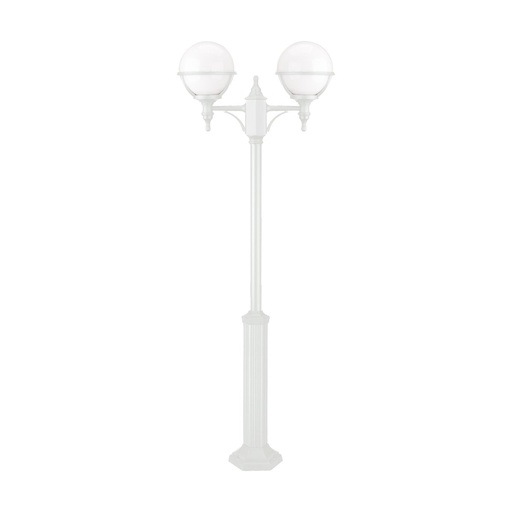 [W4L209302] Pôle classique à 2 bras CLIC-CLAC GLOBO IP44 E27 2x42W 1920mm Blanc