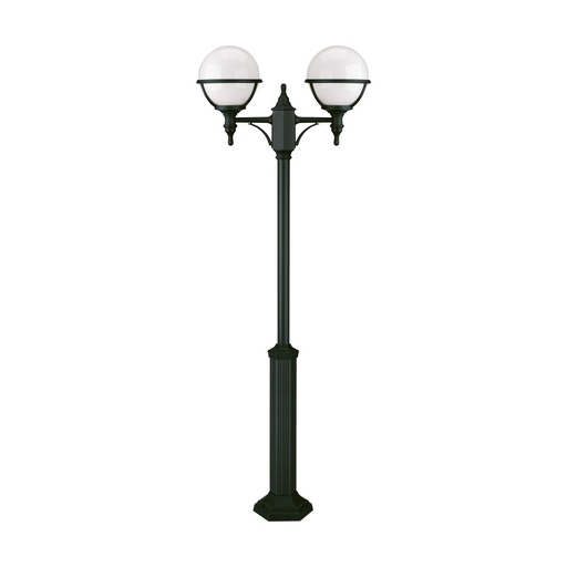 [W4L209303] Pôle classique à 2 bras CLIC-CLAC GLOBO IP44 E27 2x42W 1920mm Noir