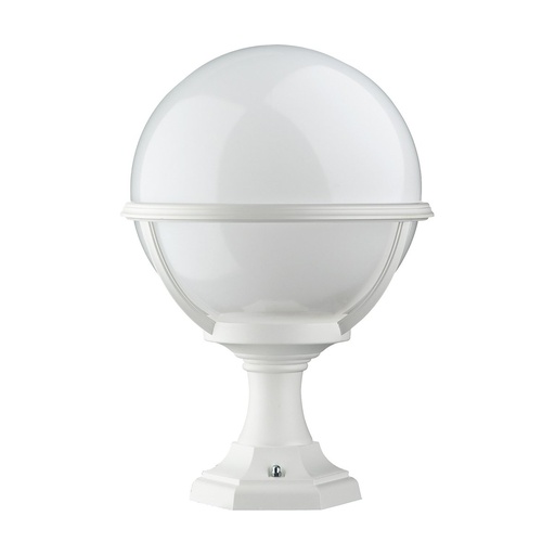 [W4L209306] Borne classique CLIC-CLAC GLOBO IP44 E27 42W 400mm Blanc