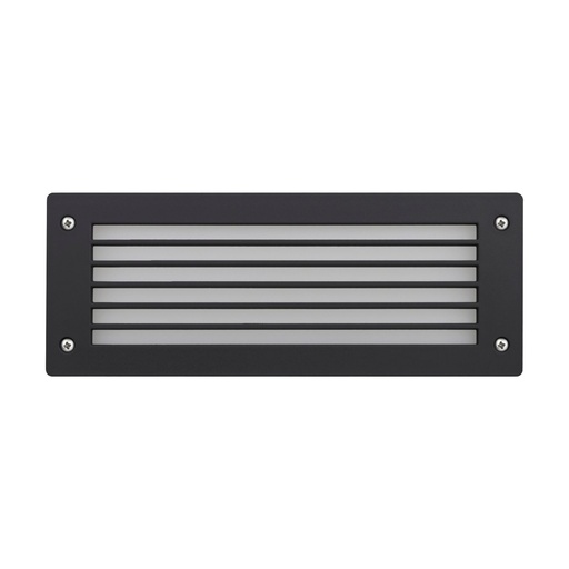 [W4L209332] Encastré mural DEVON Rectangle M grid IP66 GX53 LED T2 2x3W 380lm/395lm/415lm CRI80 3000K/4000K/6500K Noir