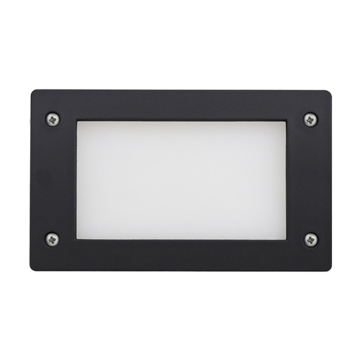 [W4L209344] Encastré mural DEVON Rectangle S IP66 GX53 LED T2 3W 380lm/395lm/415lm CRI80 3000K/4000K/6500K Noir