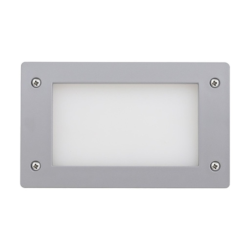 [W4L209345] Encastré mural DEVON Rectangle S IP66 GX53 LED T2 3W 380lm/395lm/415lm CRI80 3000K/4000K/6000K Gris