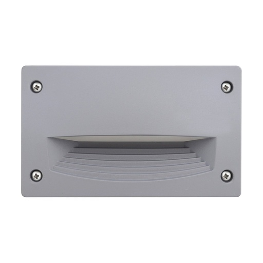 [W4L209348] Encastré mural DEVON Rectangle S grid IP66 GX53 LED T2 3W 380lm/395lm/415lm CRI80 3000K/4000K/6500K Gris