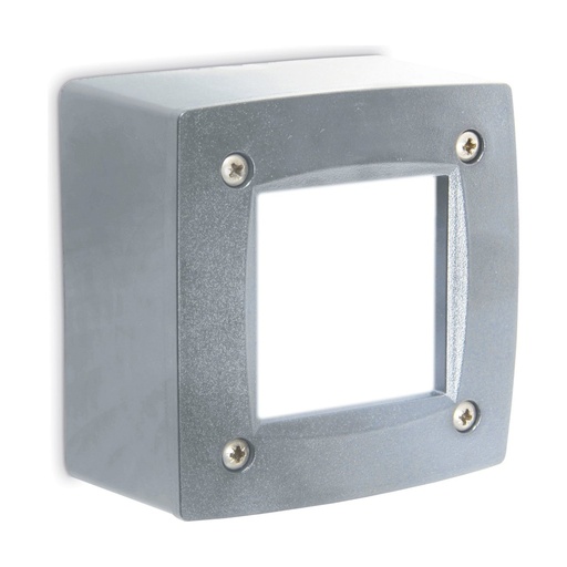 [W4L209350] Applique DEVON Square IP66 GX53 LED T2 3W 380lm/395lm/415lm CRI80 3000K/4000K/6500K Gris