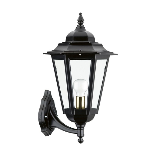 [W4L209367] Applique classique ELITE 6 Small IP44 E27 42W Verre gelé Noir