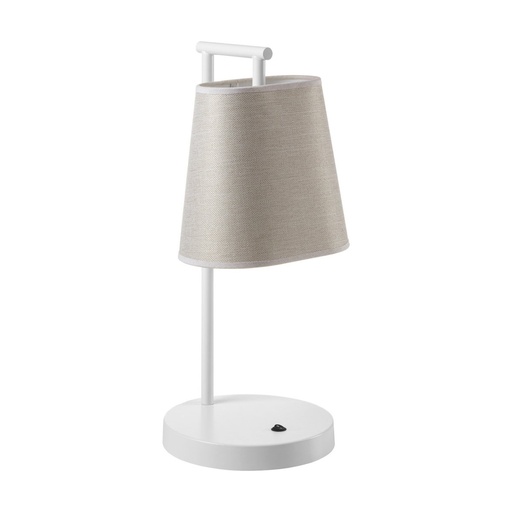 [W4L209496] Lampe à poser NEMO E27 40W Blanc Marron "Dreams"