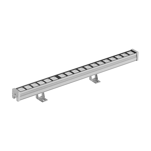 [W4L209610] Spot tilt RIGA IP66 LED SMD 18W 2610lm(1865lm) CRI80 4000K 40º Gris