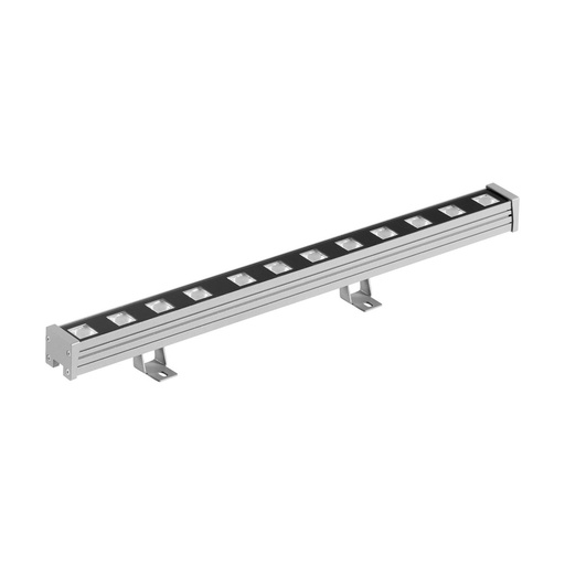 [W4L209617] Spot tilt RIGA IP66 DMX512 LED SMD RGBW 18W 1200lm 4000K 15º/45º Gris
